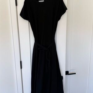 La Ligne Andie Black Midi Dress